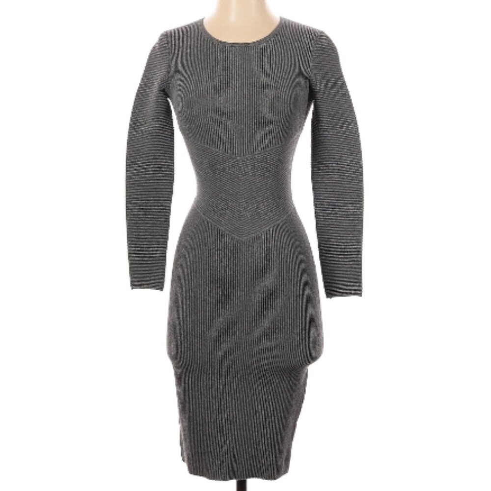 Milly Bodycon Knit Sweater Midi Dress
